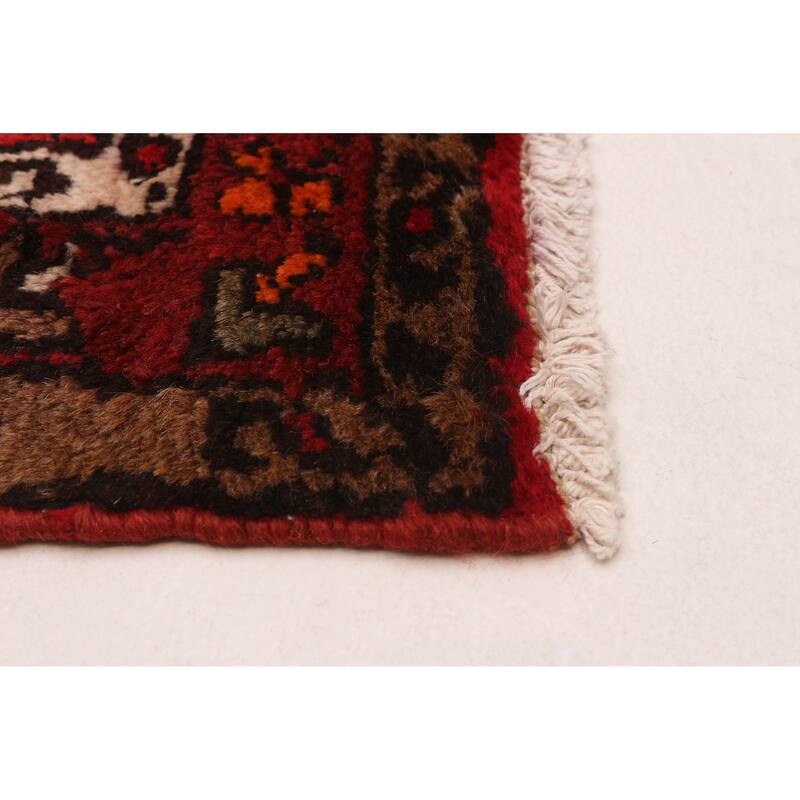 ECARPETGALLERY Hand-knotted Anadol Red Wool Rug - 4'3 x 9'11