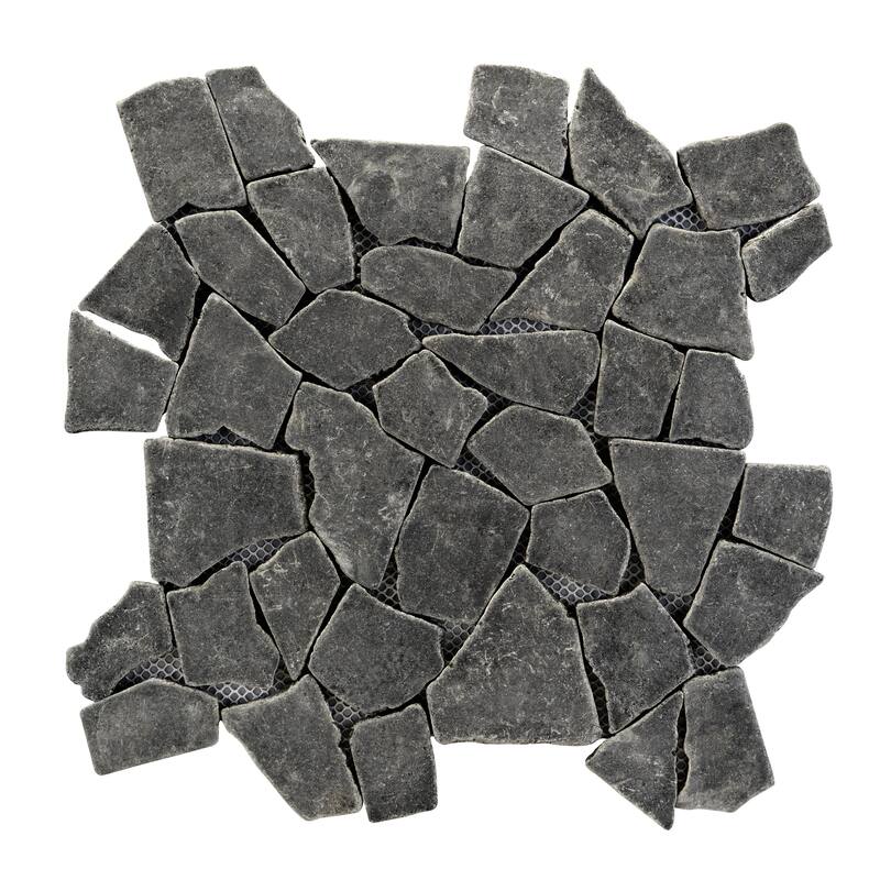 Full Eclectic 18 in. x 18 in. Marble Tumbled Wall and Floor Tile