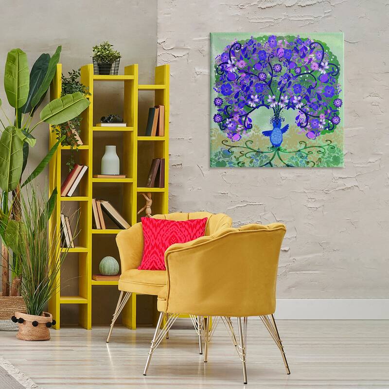 Stupell Tree Blooming From Bird Canvas Wall Art Design By Kay Widdowson