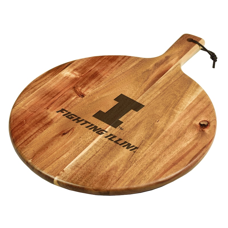 NCAA Illinois University Fighting Illini Bamboo Cheese & Charcuterie Board