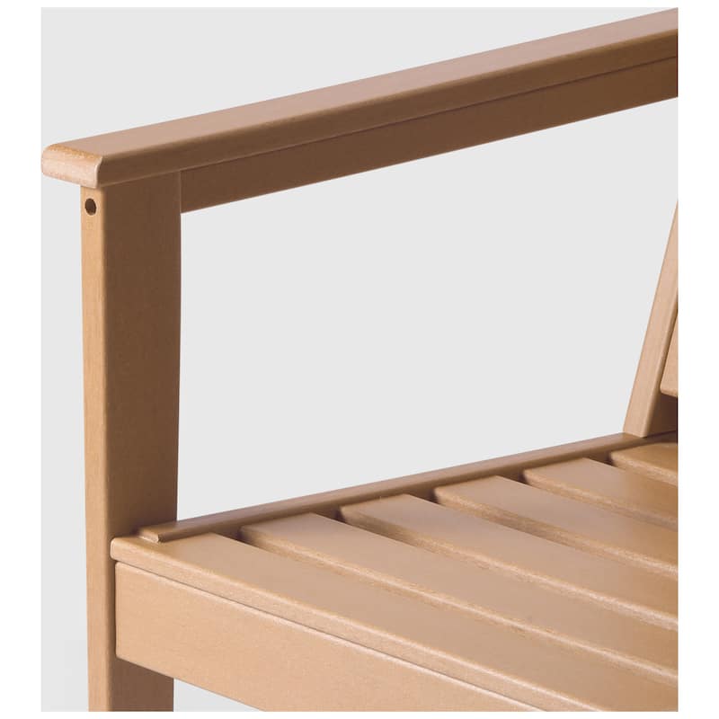 Polytrends Birchwood All Weather Poly HDPE Outdoor Patio Deep Seating Arm Chair