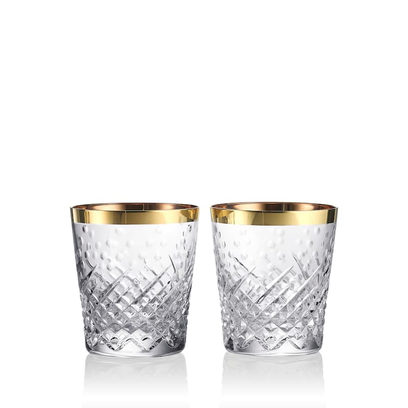 Waterford Celebrations Tumbler 11.5oz, Gold, Set of 2