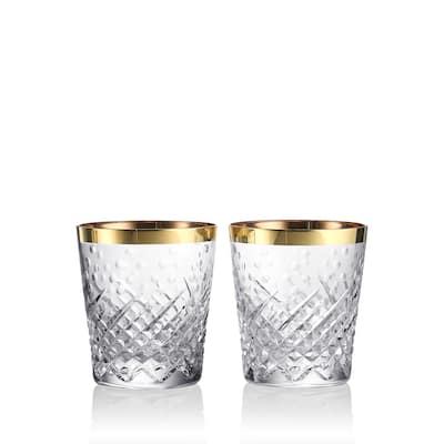 Waterford Celebrations Tumbler 11.5oz, Gold, Set of 2