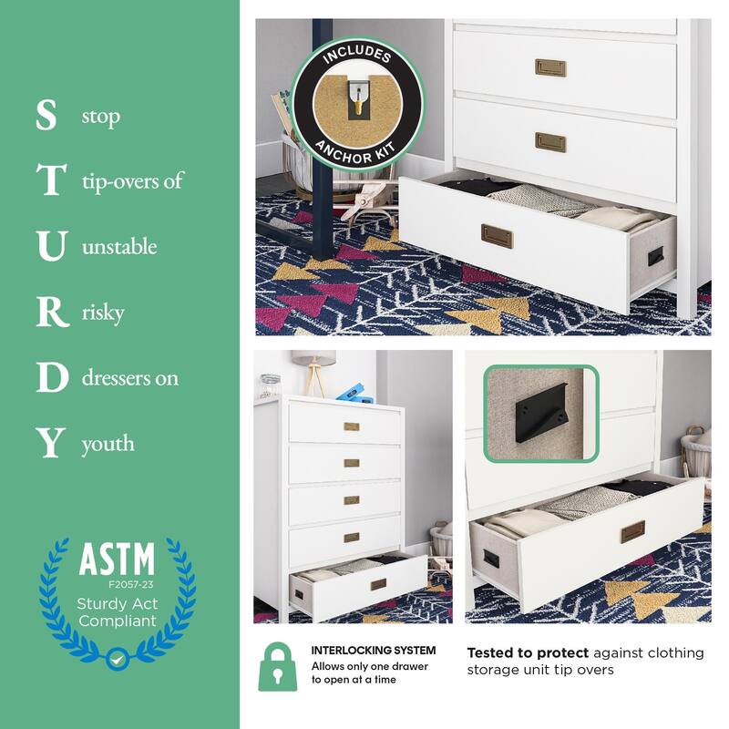 Little Seeds Monarch Hill Haven 3-Drawer Kids' Dresser