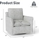 preview thumbnail 14 of 12, Swivel Accent Chair Swivel Barrel Reading Chair with Thick Padded Backrest Cushion