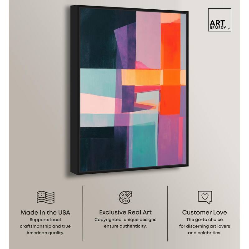 Color Blocks II Canvas by Art Remedy
