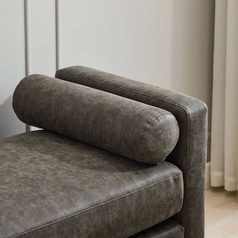 66.34"W Elegant Upholstered Bench