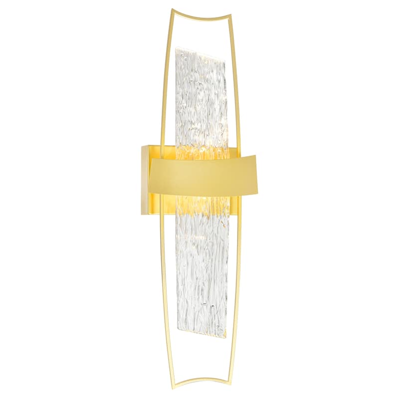 Guadiana Integrated LED Satin Gold Wall Light - Satin Gold - Satin Gold