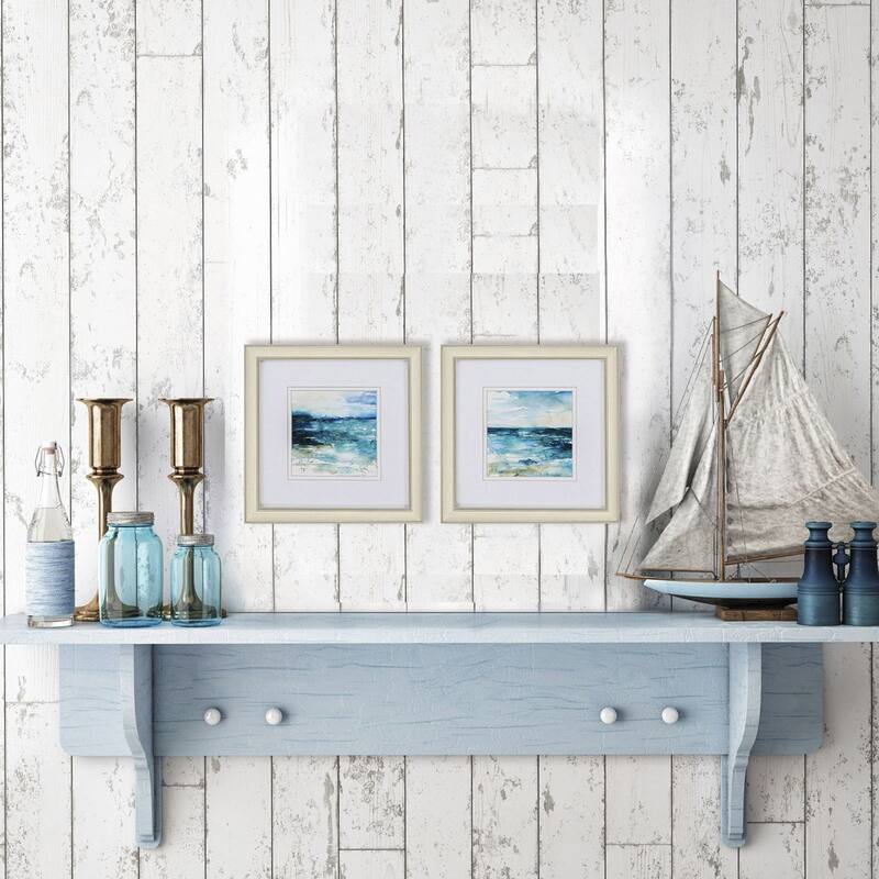 Ocean Break S/2 Framed Art Under glass