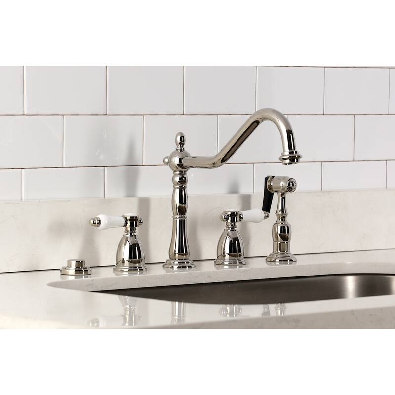 Kingston Brass Bel-Air 1.8 GPM Widespread Kitchen Faucet - Includes