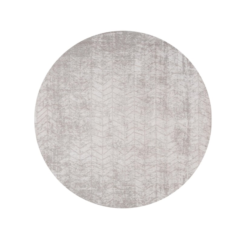 Kupo Geometric Modern Non Skid Woven Area Rug By HomeRoots - 48' X '48' X '0.12