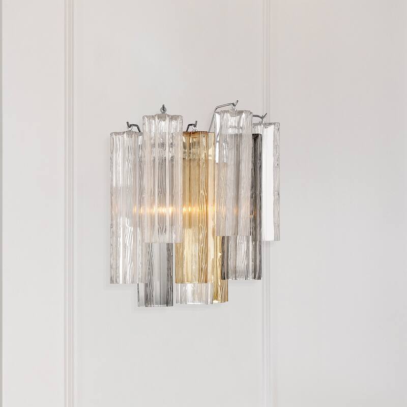 Crystorama Lighting Group ADD-303-AU Addis 2 Light 15" Tall Wall