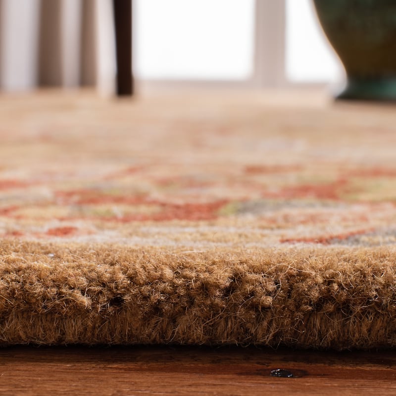SAFAVIEH Handmade Heritage Field Flowers Traditional Oriental Wool Rug