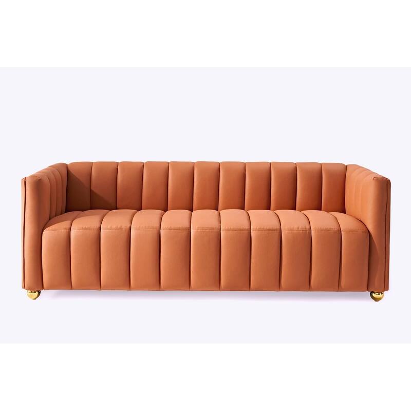 Channel Tufted Glam Indoor Living Room Sofa