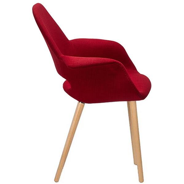 Shop 2xhome Fabric Modern Comfortable Dining Chairs With Arm Padded Seat Cushions For Kitchen Work Desk Natural Wooden Legs Bedroom On Sale Overstock 17433171