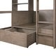 preview thumbnail 7 of 9, Furniture of America Wegh Solid Wood Twin Size Loft Bed with Workstation and Hidden Storage