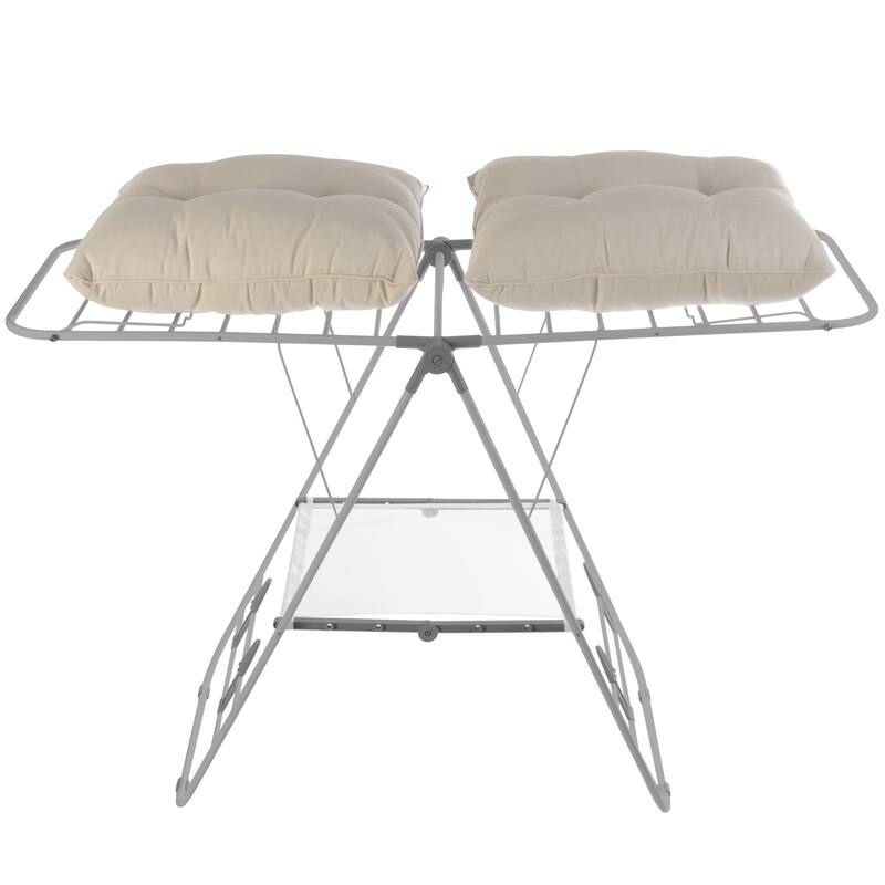 Everyday Home Indoor/Outdoor Folding Clothes Drying Rack