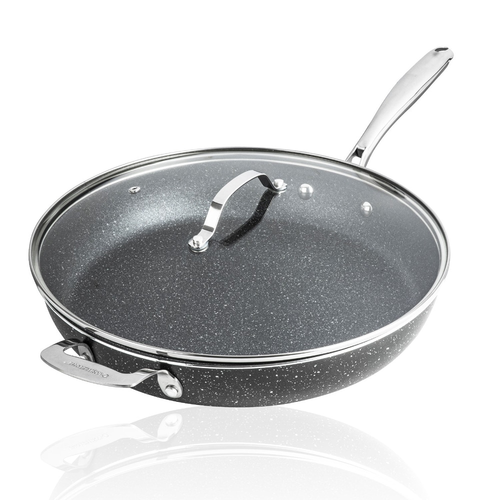 Wolfgang Puck 3-Piece Stainless Steel Skillet Set, Scratch-Resistant Non- Stick Coating, Includes a Large and Small Skillet - Bed Bath & Beyond -  32912357