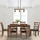 preview thumbnail 14 of 12, Farmhouse Rustic 3-light Linear Chandelier Clear Glass Island Lights for Dining Room