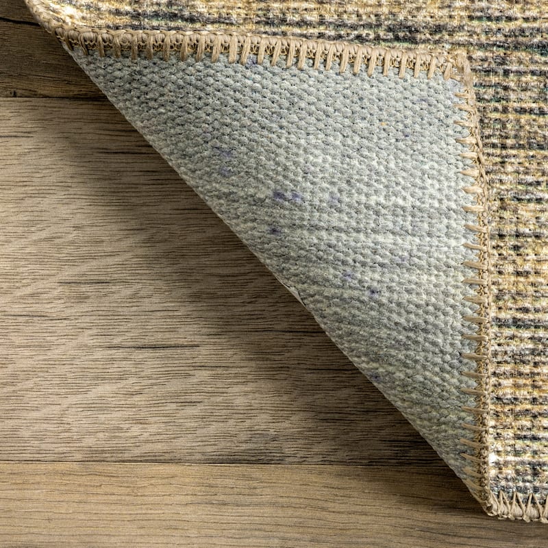 Nuloom Chana SpinClean Printed Framed Trellis Flatweave Area Rug