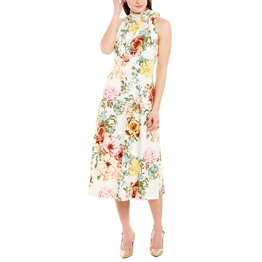donna floral midi dress