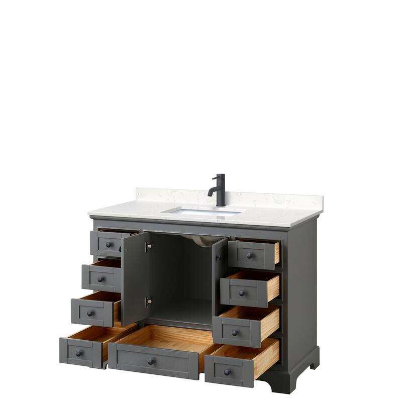 Deborah 48-inch Single Vanity, Cultured Marble Top