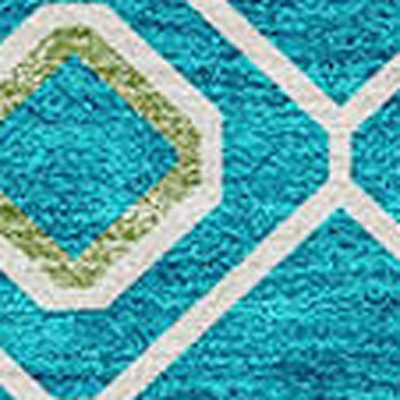 HomeRoots Geometric Modern Rectangle Outdoor Rug