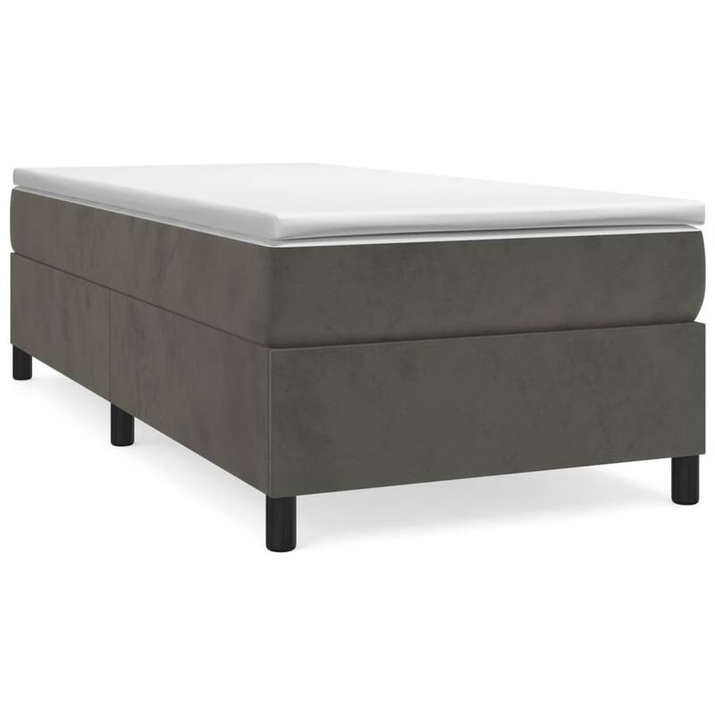 vidaXL Bed Frame Box Spring Platform Bed with Mattress for Bedroom Velvet