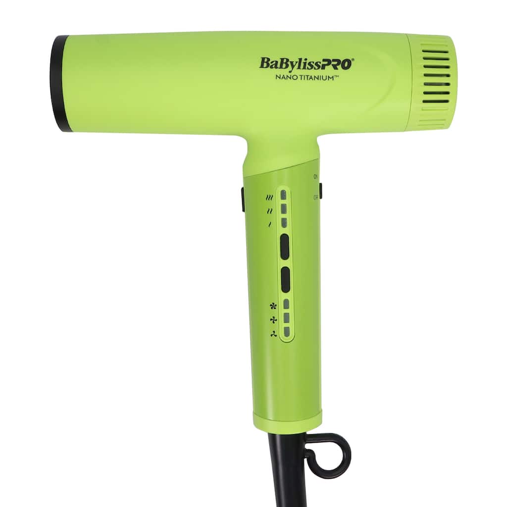 BaBylissPRO Nano Titanium Light Ionic High Speed Hair Dryer - Neon Yellow (BNTC9200NY)