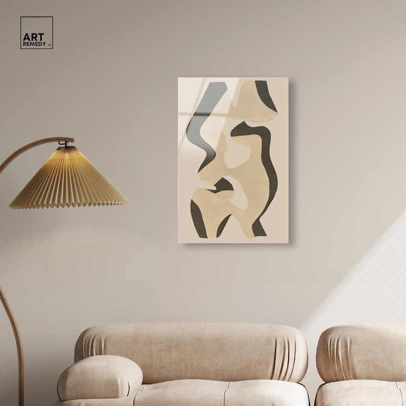 Shapes of Sage I Acrylic by Art Remedy, Ready to Hang
