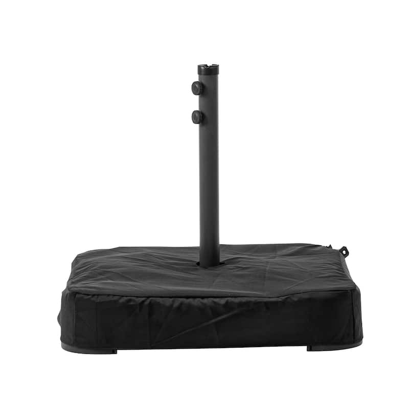 Ainfox 15ft Patio Umbrella with Base Outdoor Umbrella with Lights