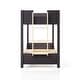 preview thumbnail 10 of 12, Furniture of America Zyric Modern Grey Mauve Solid Wood Twin over Twin Low Profile Bunk Bed