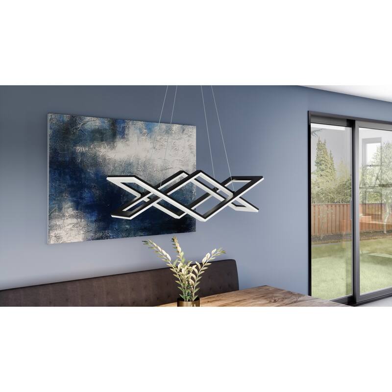 James Allan Axis 36" Wide LED Linear Chandelier