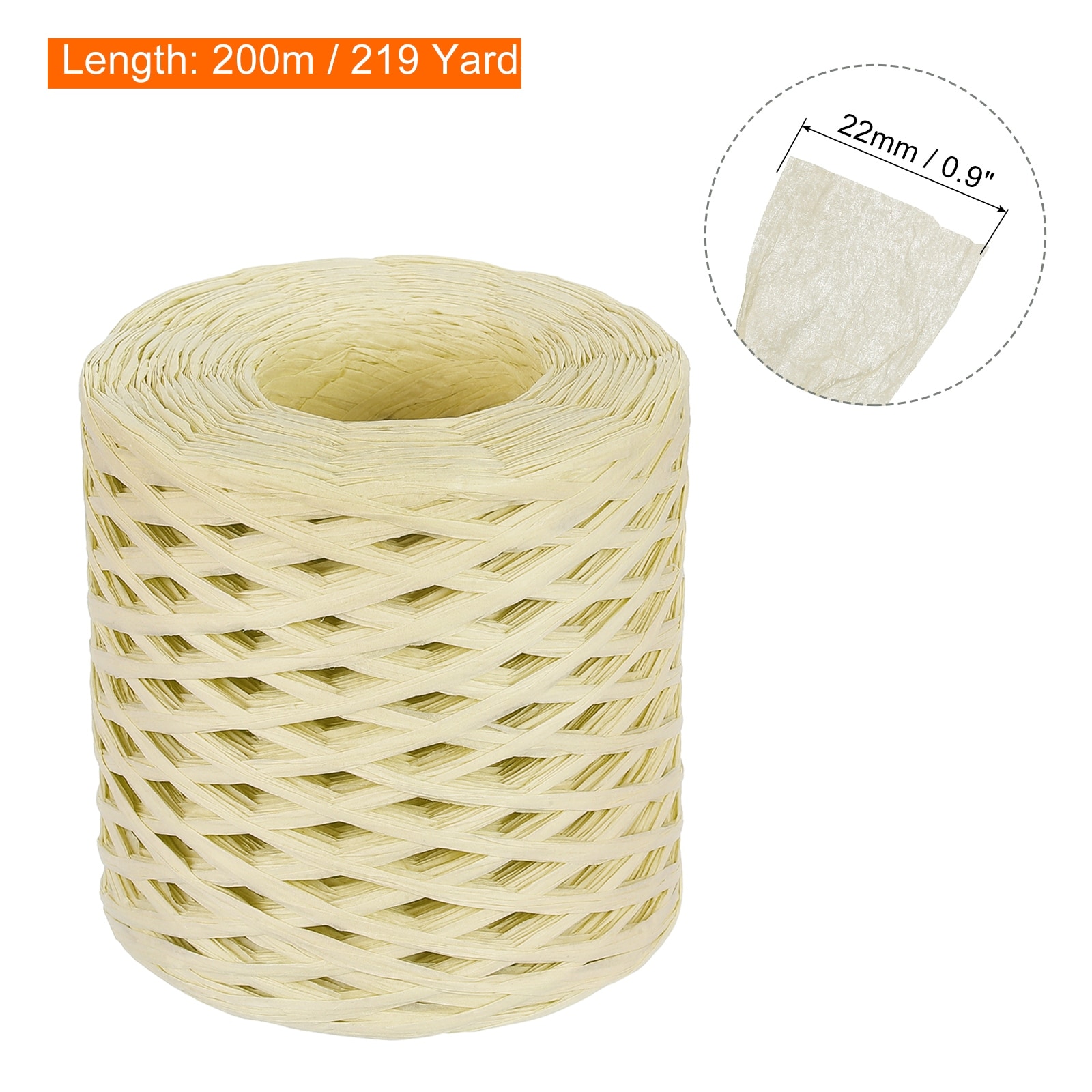 Raffia Paper Craft Rope 200m Length Handmade for DIY Decoration