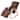 Full Massage Rocking Lounge Chair with Air Pressure & Cotton Cushion - Brown