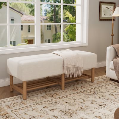 Christopher Knight Home - Zephyr Linen Ottoman with Pocket-Coil Comfort and Storage