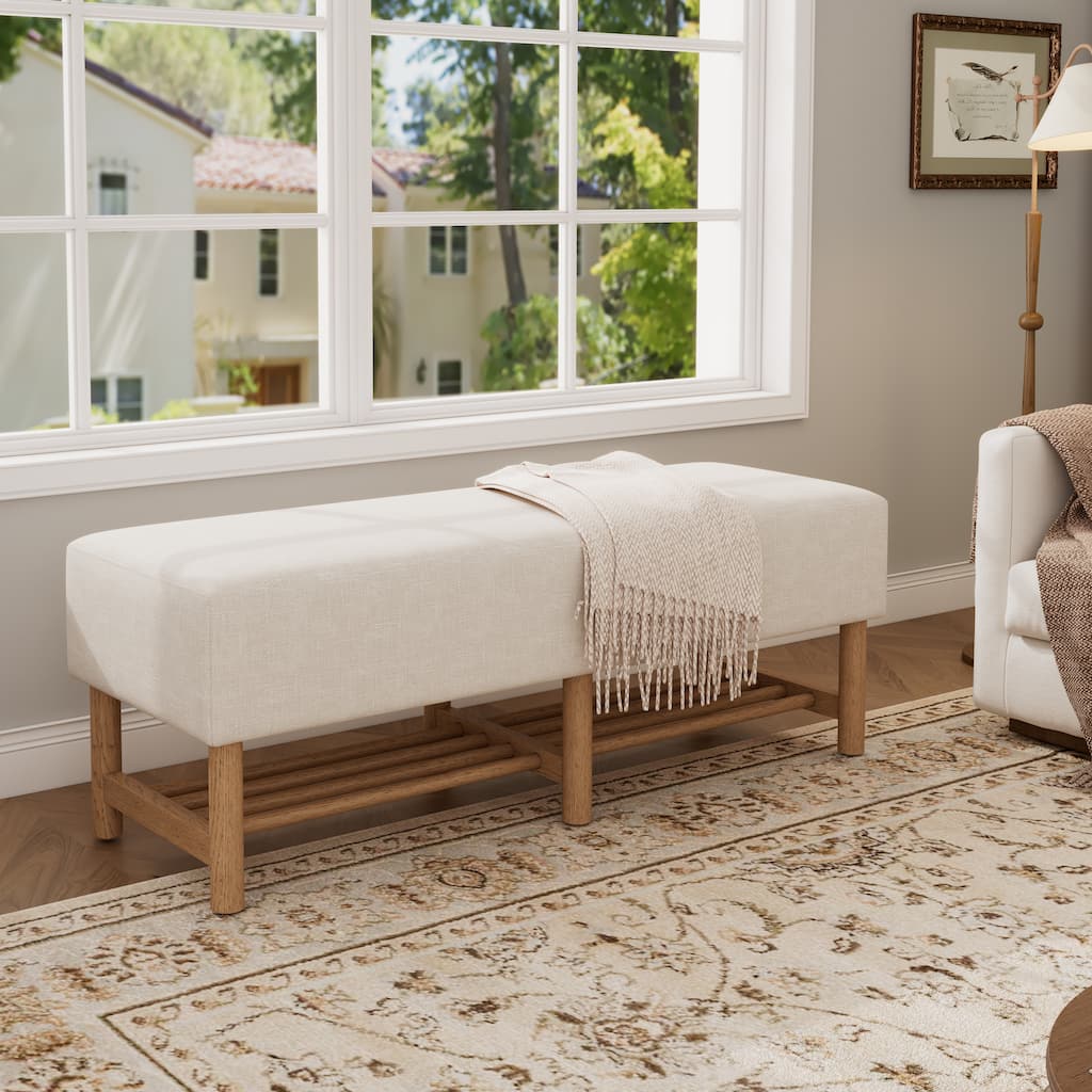 Christopher Knight Home - Zephyr Linen Ottoman with Pocket-Coil Comfort and Storage
