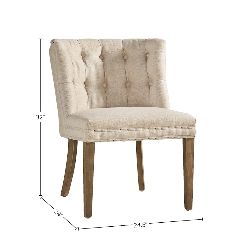Cypress Upholstered Accent Chair, Oatmeal