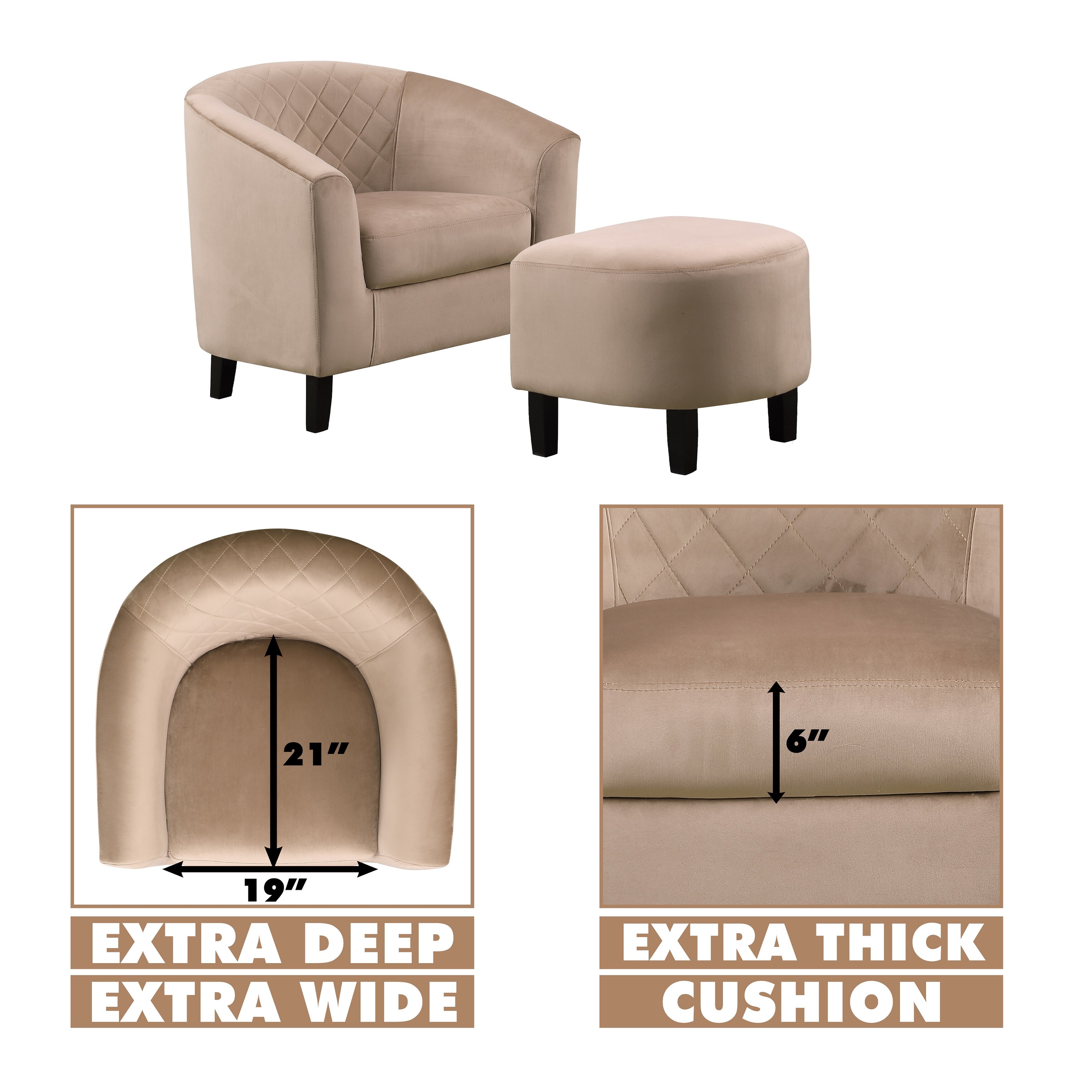 Wesley Tub Chair with Ottoman On Sale Bed Bath Beyond 37059773
