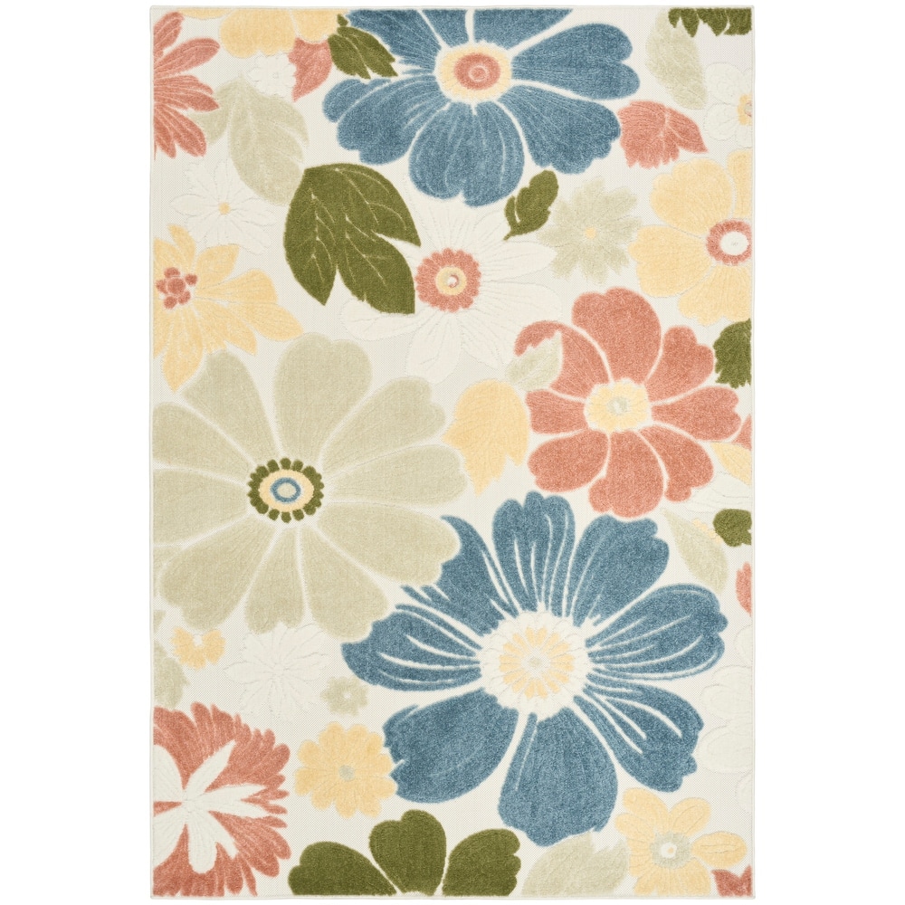 Nourison Aloha Indoor/Outdoor Floral Area Rug