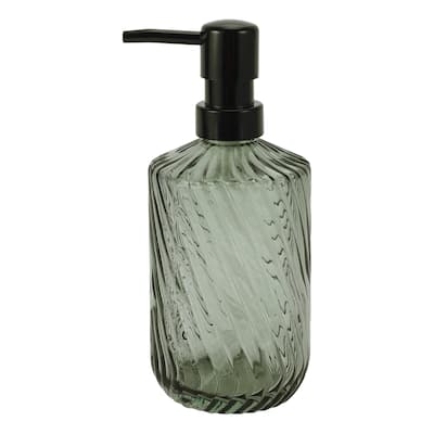 Simple Twill Lines Soap Pump Dispenser for Bathroom 450ml 1 Pcs