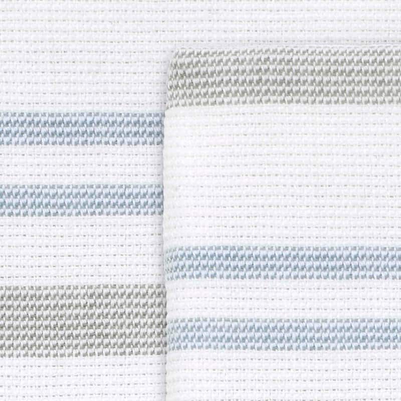 Izod Clubhouse Stripe Blue 2-Pack Fingertip Towel Set - Fingertip Towel 2pk Set