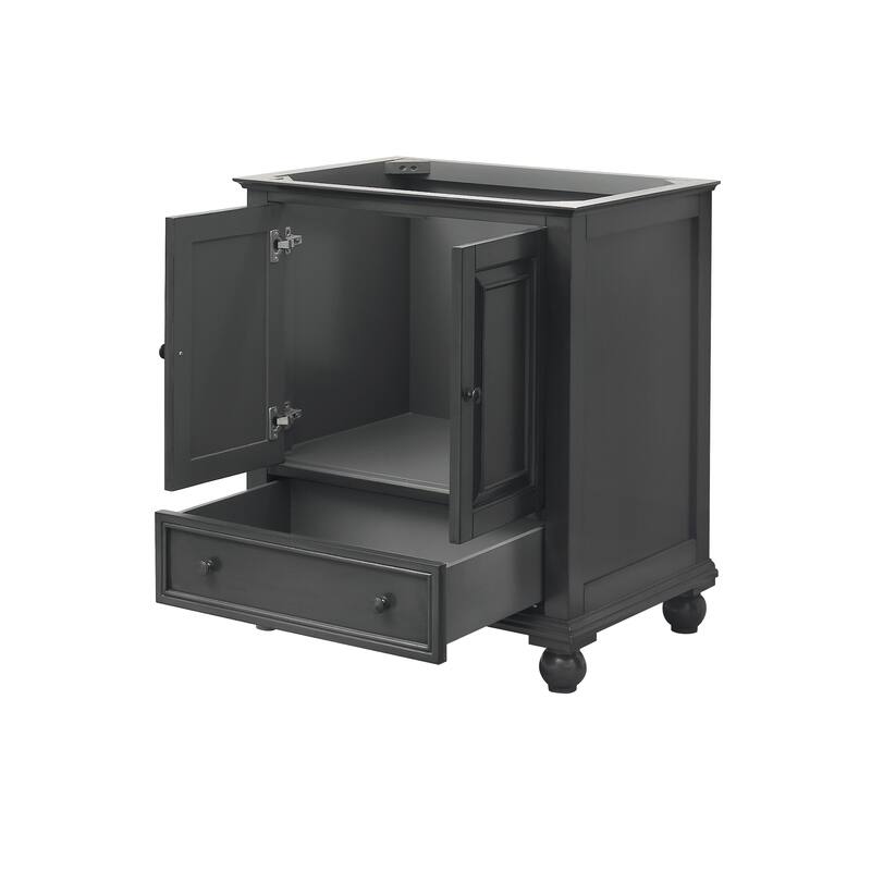 Avanity Thompson 30 in. Single Sink Bathroom Vanity with Carrara Marble Top