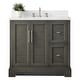 preview thumbnail 4 of 7, Vanity Art 36" Single Sink Bathroom Vanity with Top & Backsplash