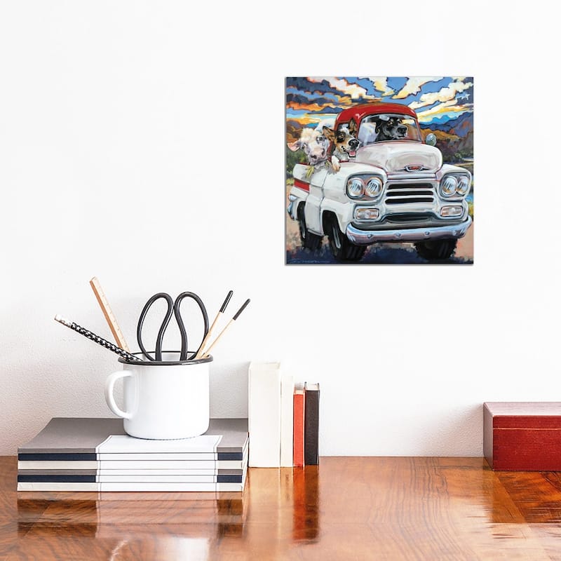 iCanvas "Cattle Drive" by CR Townsend Canvas Print - 12x12x0.75