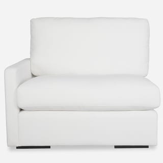 Uttermost Refuge Arctic White Left Arm Facing Sofa - 30"Hx 43.25"Wx 37.5 "D