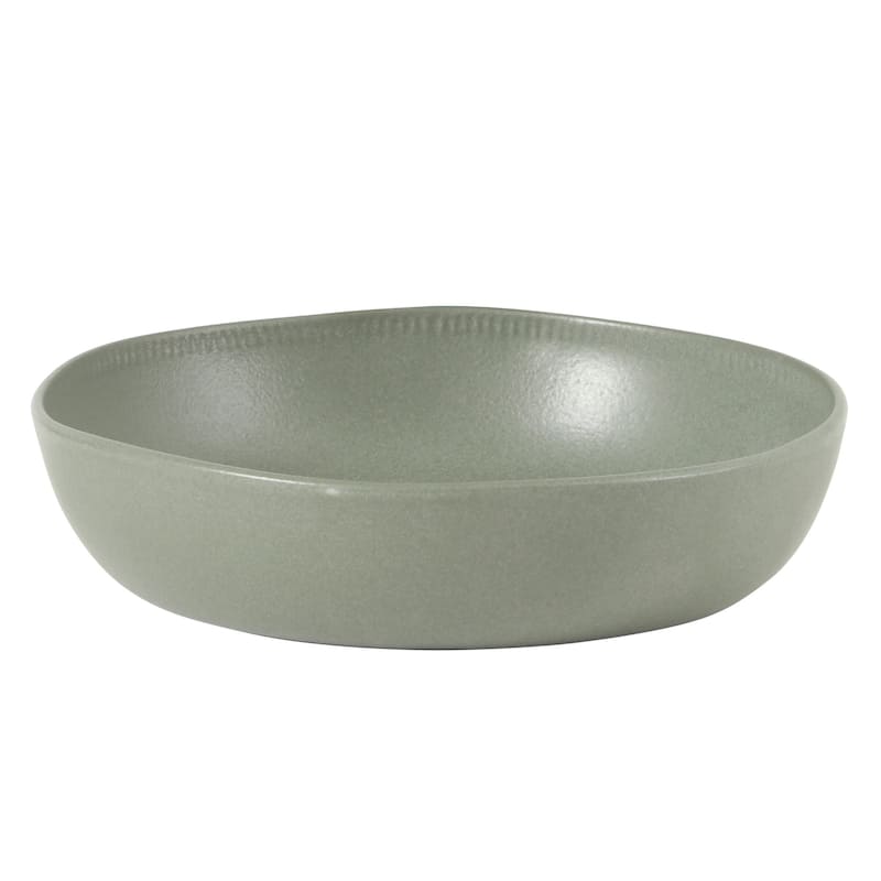 Gibson Elite Menlo Park 16-Piece Pottery Clay Stoneware Dinnerware Set - Reactive Glaze, Embossed, Service for 4