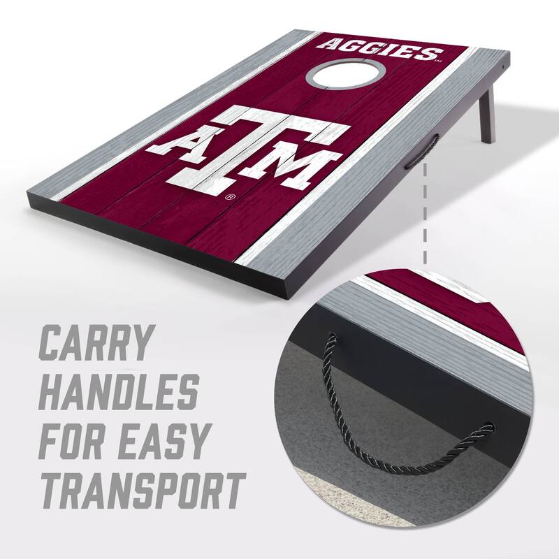 Texas A&M Aggies NCAA Compact 2x3 Tailgate Cornhole Board Set