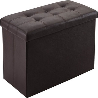 30 inches Folding Storage Ottoman 80L