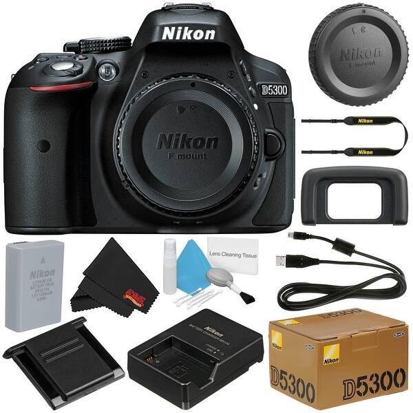 Shop Nikon D5300 Digital Camera Body International Model Deluxe Cleaning Kit Microfiber Cloth Bundle Overstock 21335983